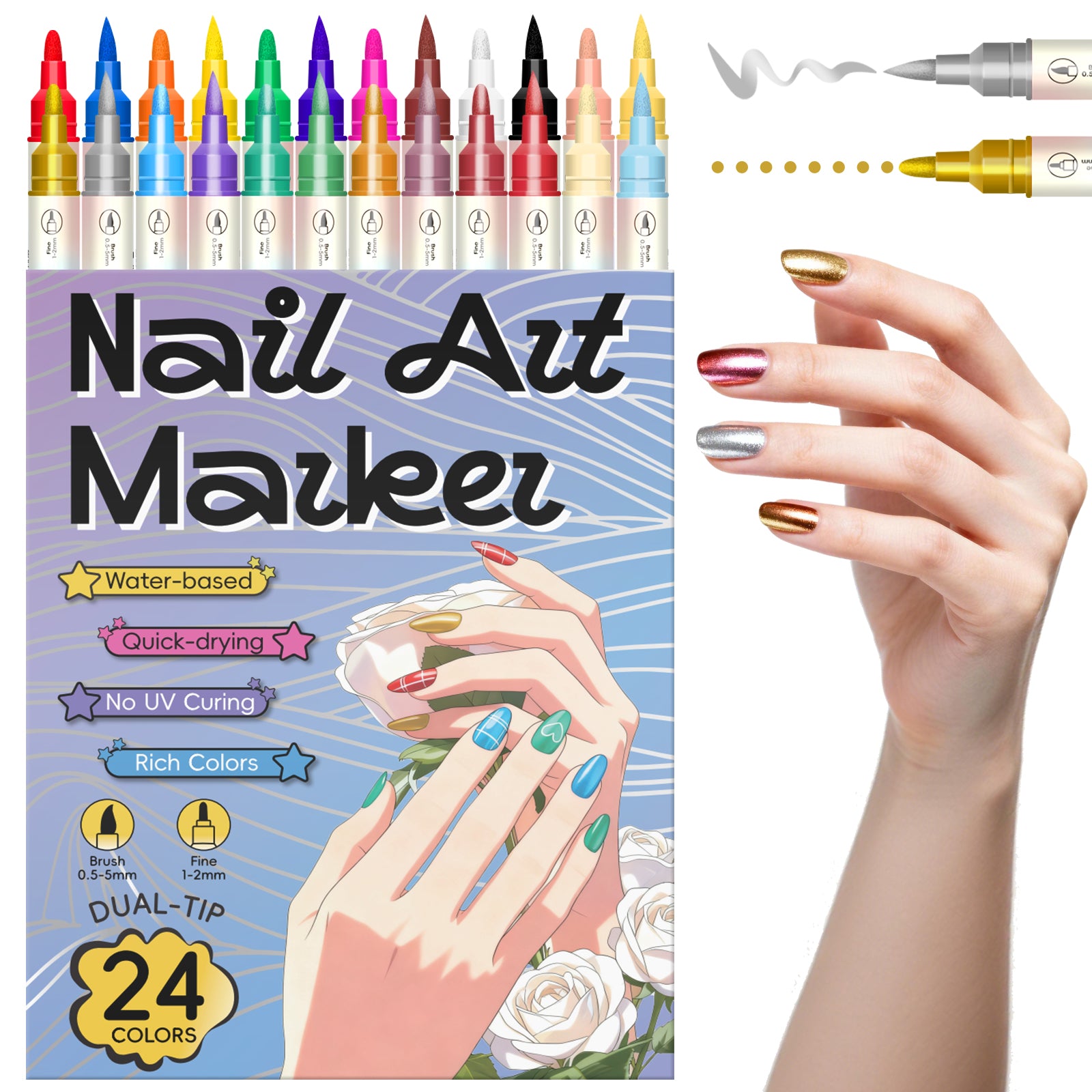 SkinCraft™ - Safe Temporary Nail Art Pens