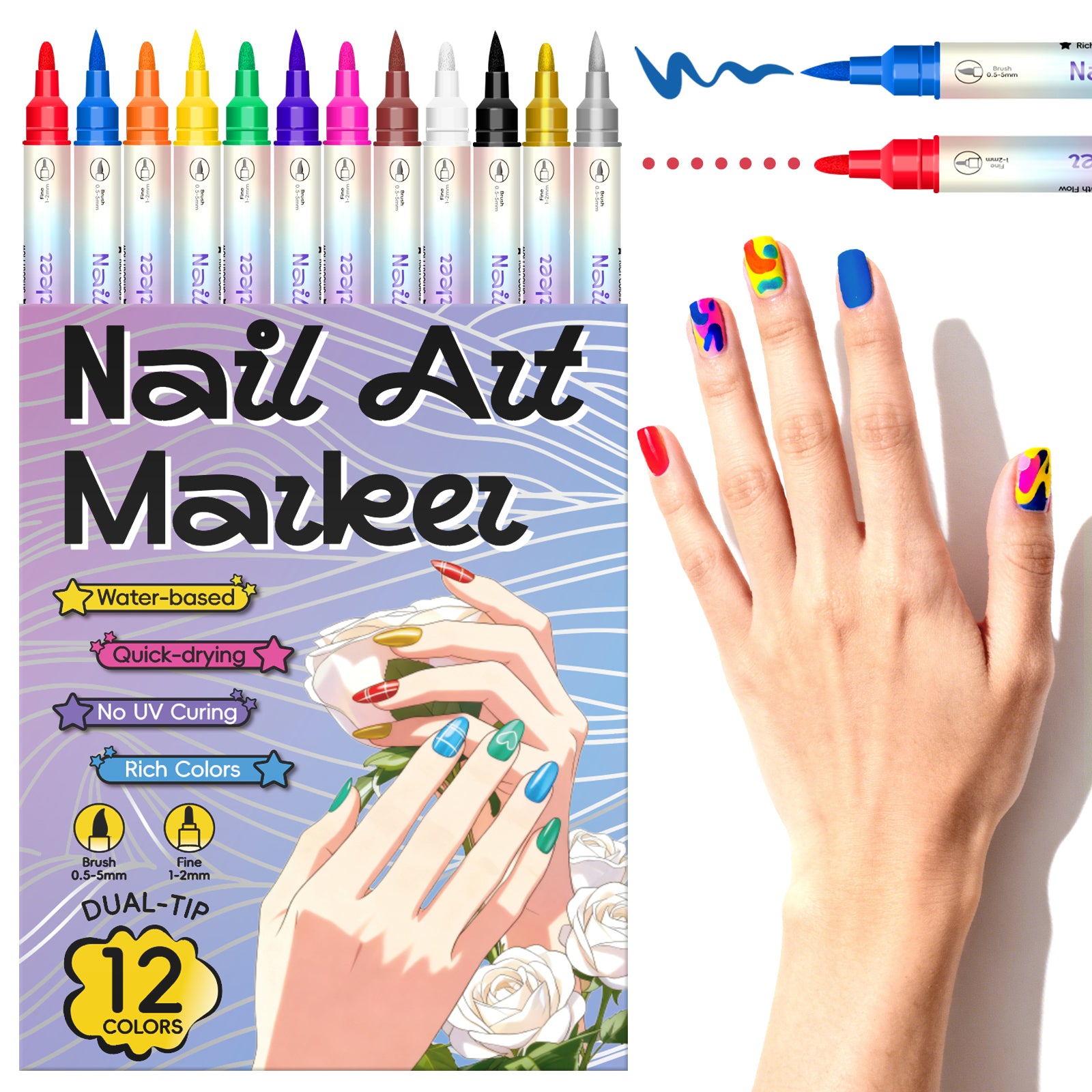 SkinCraft™ - Safe Temporary Nail Art Pens